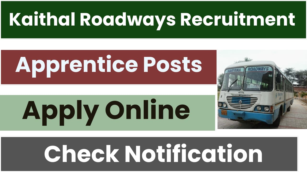 Kaithal Roadways Apprentice Recruitment 2025