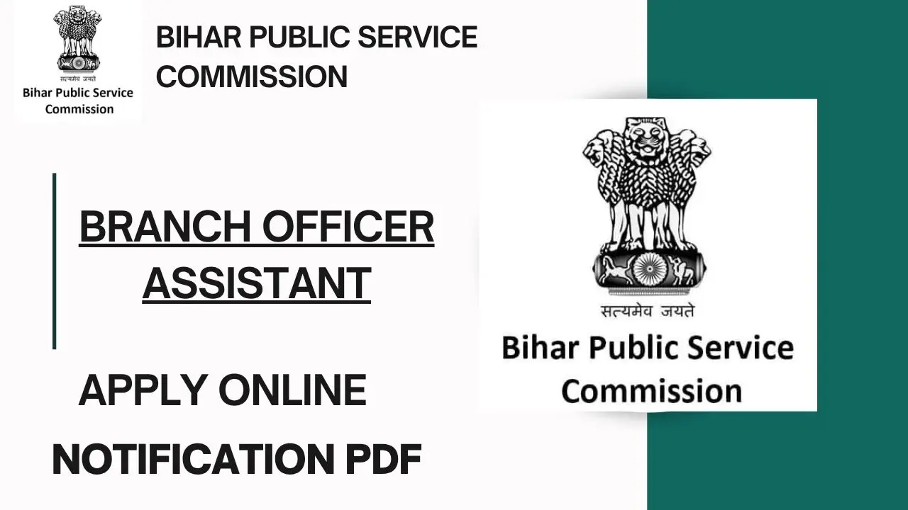 BPSC BRANCH OFFICER ASSISTANT Recruitment 2025